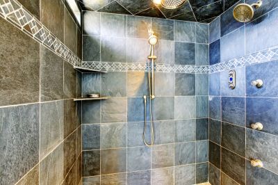 Rainfall Shower with Large Tiles